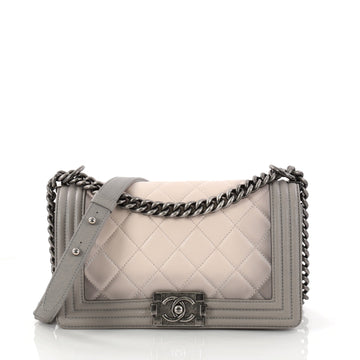 Chanel Boy Flap Bag Quilted Ombre Calfskin Old Medium 2944601