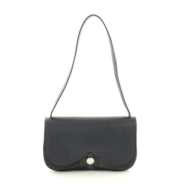 Hermes Colorado Handbag Leather and Toile PM Blue 2944803