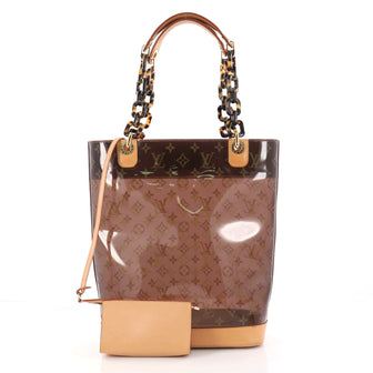 Louis Vuitton Sac Ambre Handbag Monogram Vinyl MM Brown 2945002