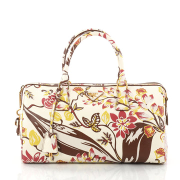 Prada Convertible Bauletto Bag Printed Saffiano Medium 2945401