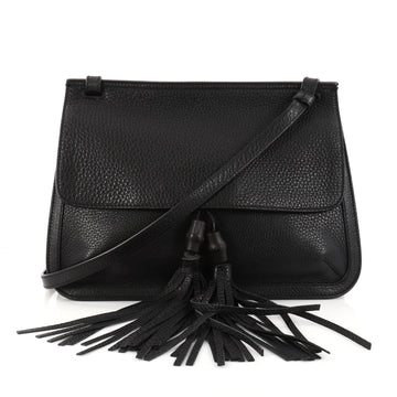 Gucci Bamboo Daily Flap Bag Leather Black 2945403