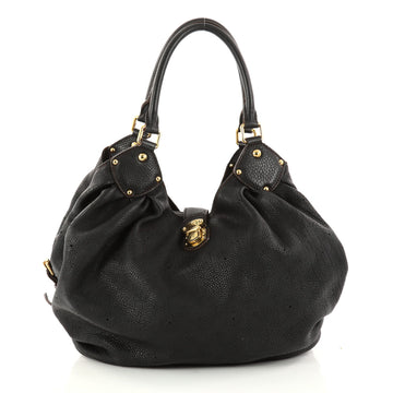 Louis Vuitton L Hobo Mahina Leather Black 2946402