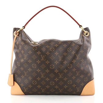 Louis Vuitton Berri Handbag Monogram Canvas MM Brown 2946601