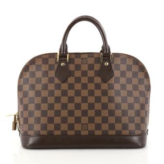 Louis Vuitton Vintage Alma Handbag Damier PM Brown 2951201