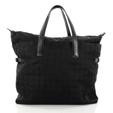 Chanel Travel Line Tote Nylon XL Black 2951404