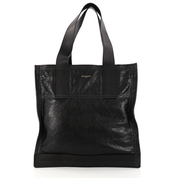 Balenciaga Carry Shopper Handbag Leather Medium Black 2951406