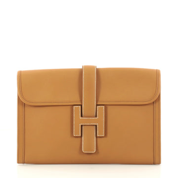 Hermes Jige Clutch Chamonix 29 Brown 2954206