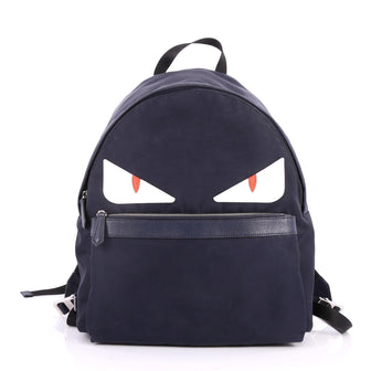 Buy Fendi Monster Backpack Nylon Large Blue 2957201