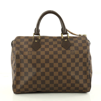 Louis Vuitton Speedy Handbag Damier 30 Brown 2959202