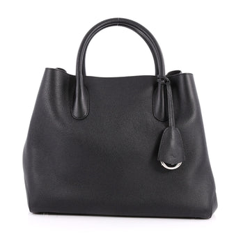 Christian Dior Open Bar Bag Leather Large Black 2960401