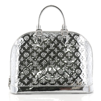 Louis Vuitton Alma Handbag Miroir PVC GM Silver 2961201