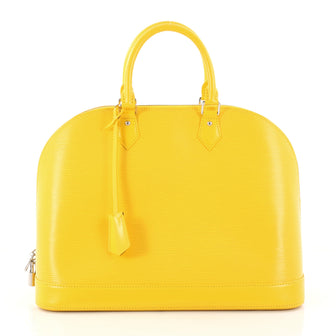 Louis Vuitton Alma Handbag Epi Leather GM Yellow 2961701