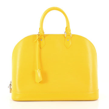 Louis Vuitton Alma Handbag Epi Leather GM Yellow 2961701