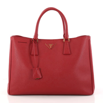 Prada Lux Open Tote Saffiano Leather Large Red 2963201