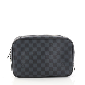 Louis Vuitton Toiletry Pouch Damier Graphite GM Blue 2965002