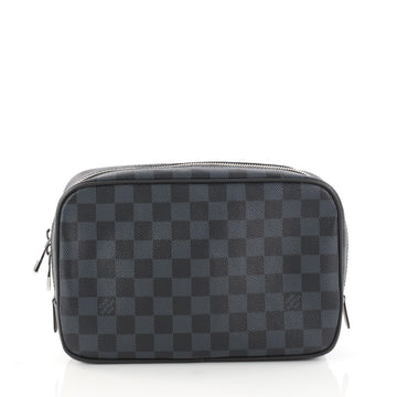 Louis Vuitton Toiletry Pouch Damier Graphite GM Blue 2965002