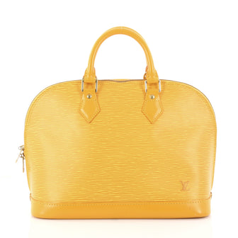 Louis Vuitton Vintage Alma Handbag Epi Leather PM Yellow 2967901