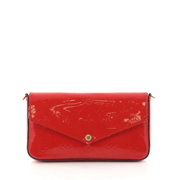 Louis Vuitton Felicie Pochette Monogram Vernis Red 2968004