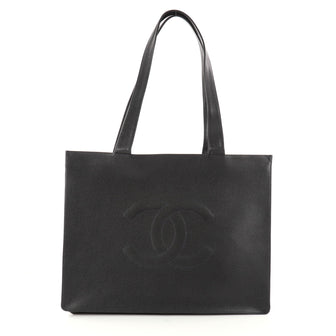 Chanel Vintage Timeless Shopping Tote Caviar Blue 2968201