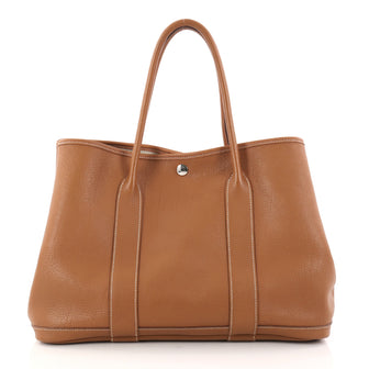 Hermes Garden Party Tote Leather 36 Brown 2970103