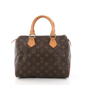 Louis Vuitton Speedy Handbag Monogram Canvas 25 Brown 2970302