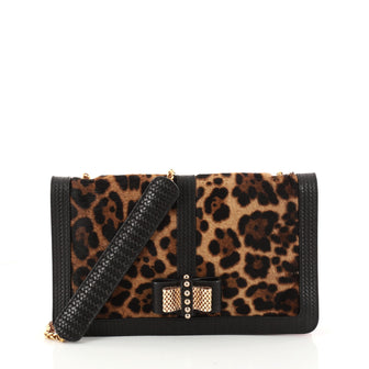 Christian Louboutin Sweet Charity Convertible Clutch Brown 2970402