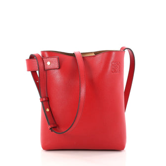 Loewe Asymmetric Crossbody Bag Leather Red 2972503