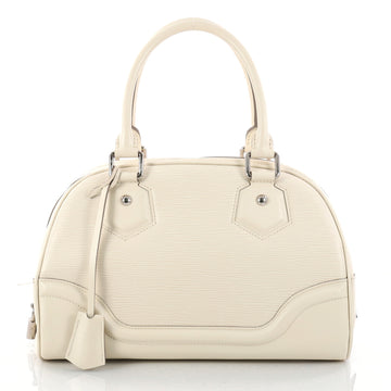 Louis Vuitton Montaigne Bowling Bag Epi Leather PM White 2972701