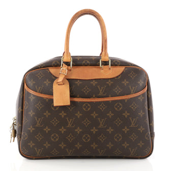 Louis Vuitton Deauville Handbag Monogram Canvas Brown 2972705