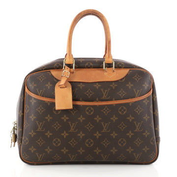 Louis Vuitton Deauville Handbag Monogram Canvas Brown 2972705