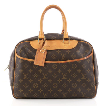 Louis Vuitton Deauville Handbag Monogram Canvas Brown 2972708