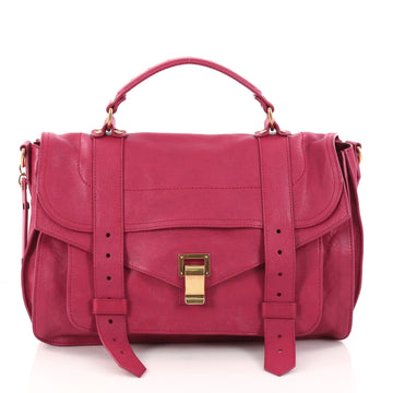Proenza Schouler PS1 Satchel Leather Medium Pink 2973601