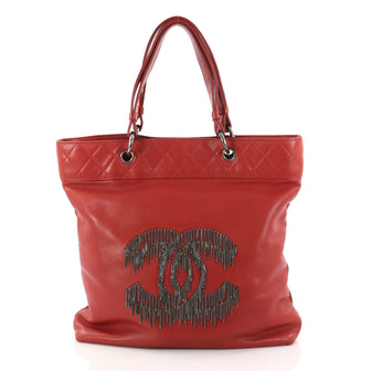 Chanel Rock and Cabaret Tote Lambskin Red 2974101