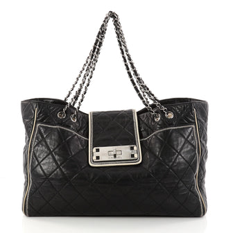 Chanel Mademoiselle Lock East West Tote Quilted Leather 2975007