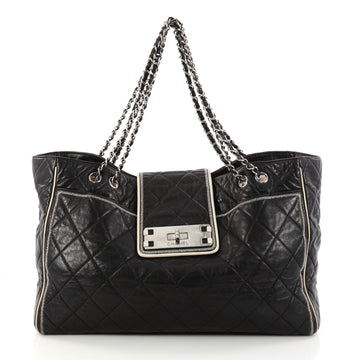 Chanel Mademoiselle Lock East West Tote Quilted Leather 2975007