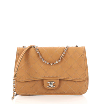 Chanel CC Flap Messenger Bag Quilted Calfskin Medium 2975703