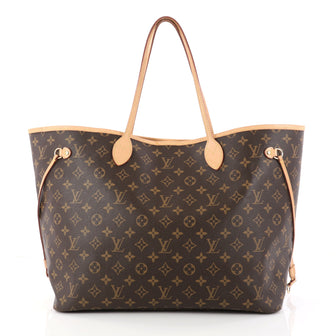 Louis Vuitton Neverfull NM Tote Monogram Canvas GM Brown 2976301
