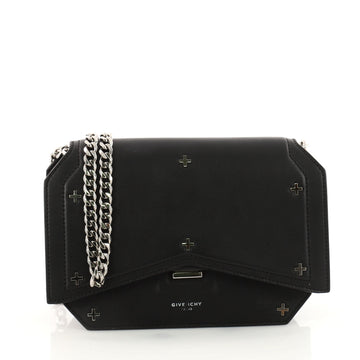 Givenchy Bow Cut Chain Crossbody Bag Studded Leather Mini Black 2977101