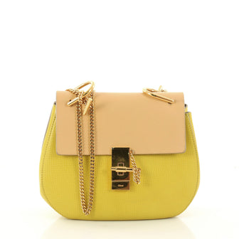 Chloe Drew Crossbody Bag Leather Small Yellow 2978301