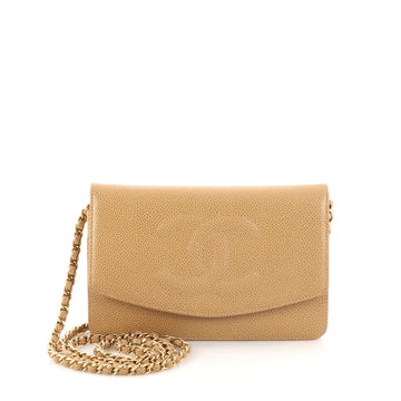 Chanel Vintage Timeless Wallet on Chain Caviar Neutral 2979002