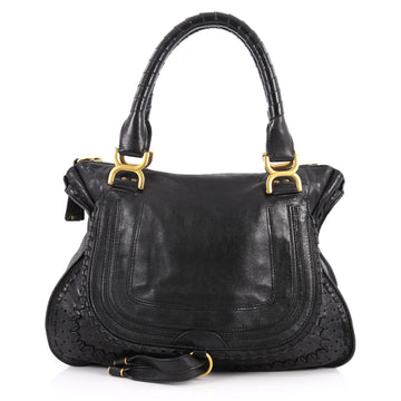 Chloe Marcie Shoulder Bag Whipstitch Leather Medium 2981003