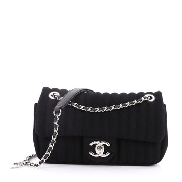Chanel CC Charm Flap Bag Vertical Quilt Jersey Small 2981902