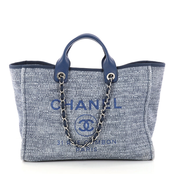 Chanel Deauville Tweed Blue