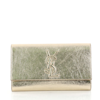 Saint Laurent Belle de Jour Clutch Leather Large Gold 2983504