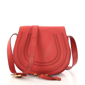 Chloe Marcie Crossbody Bag Leather Medium Red 2984201