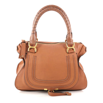 Chloe Marcie Shoulder Bag Leather Medium Brown 2984203