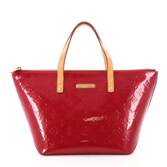 Louis Vuitton Bellevue Handbag Monogram Vernis PM Red 2986401