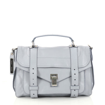 Proenza Schouler PS1 Satchel Leather Medium Blue 2987602