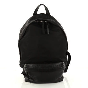 Givenchy Pocket Backpack Nylon with Studded Leather Small Black 2989101