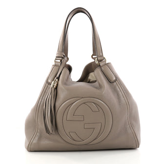  Gucci Soho Shoulder Bag Leather Medium Neutral 2991502